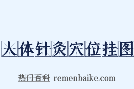 人体针灸穴位挂图是什么意思的图片